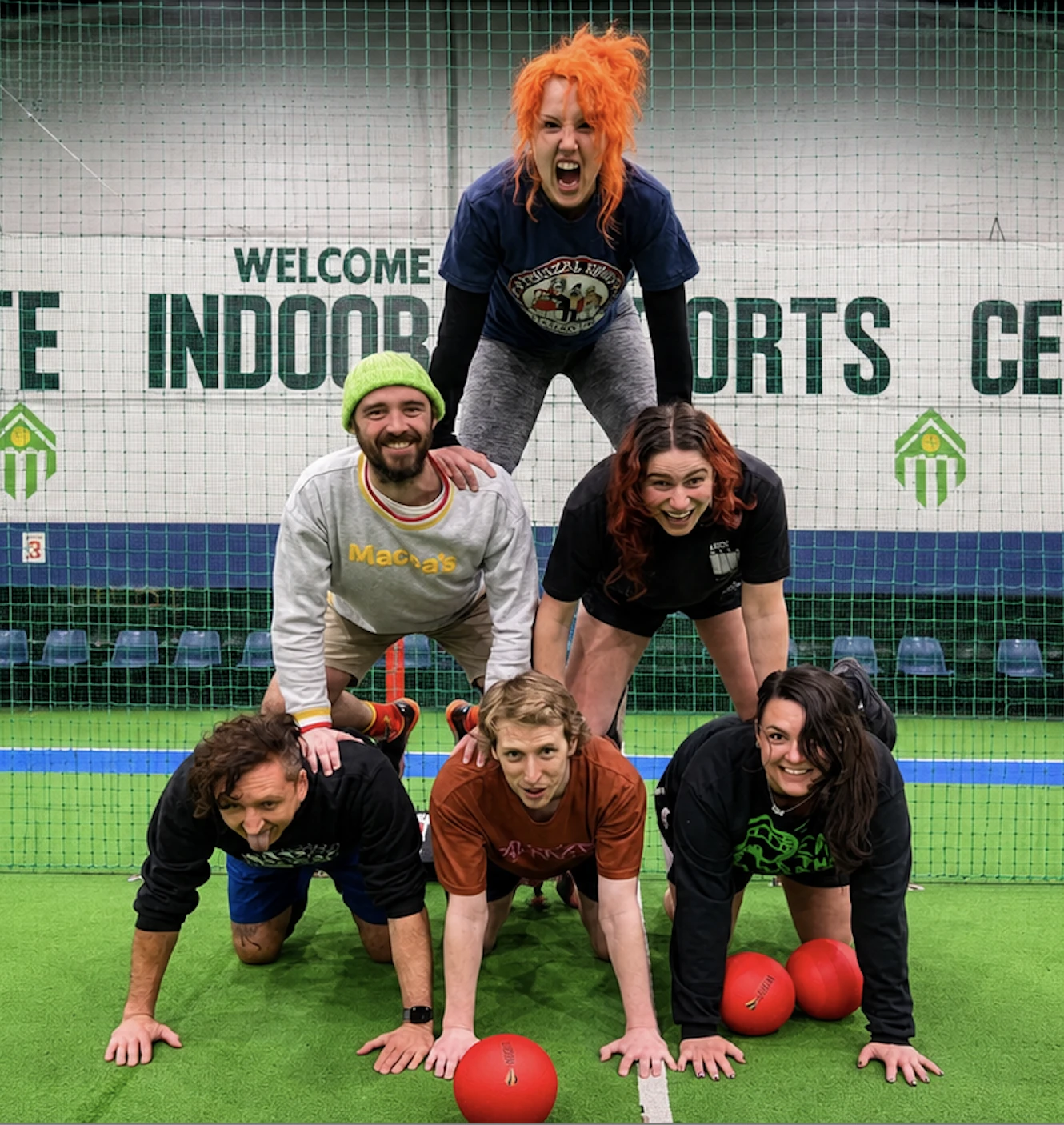 Melbourne Dodgeball players having fun