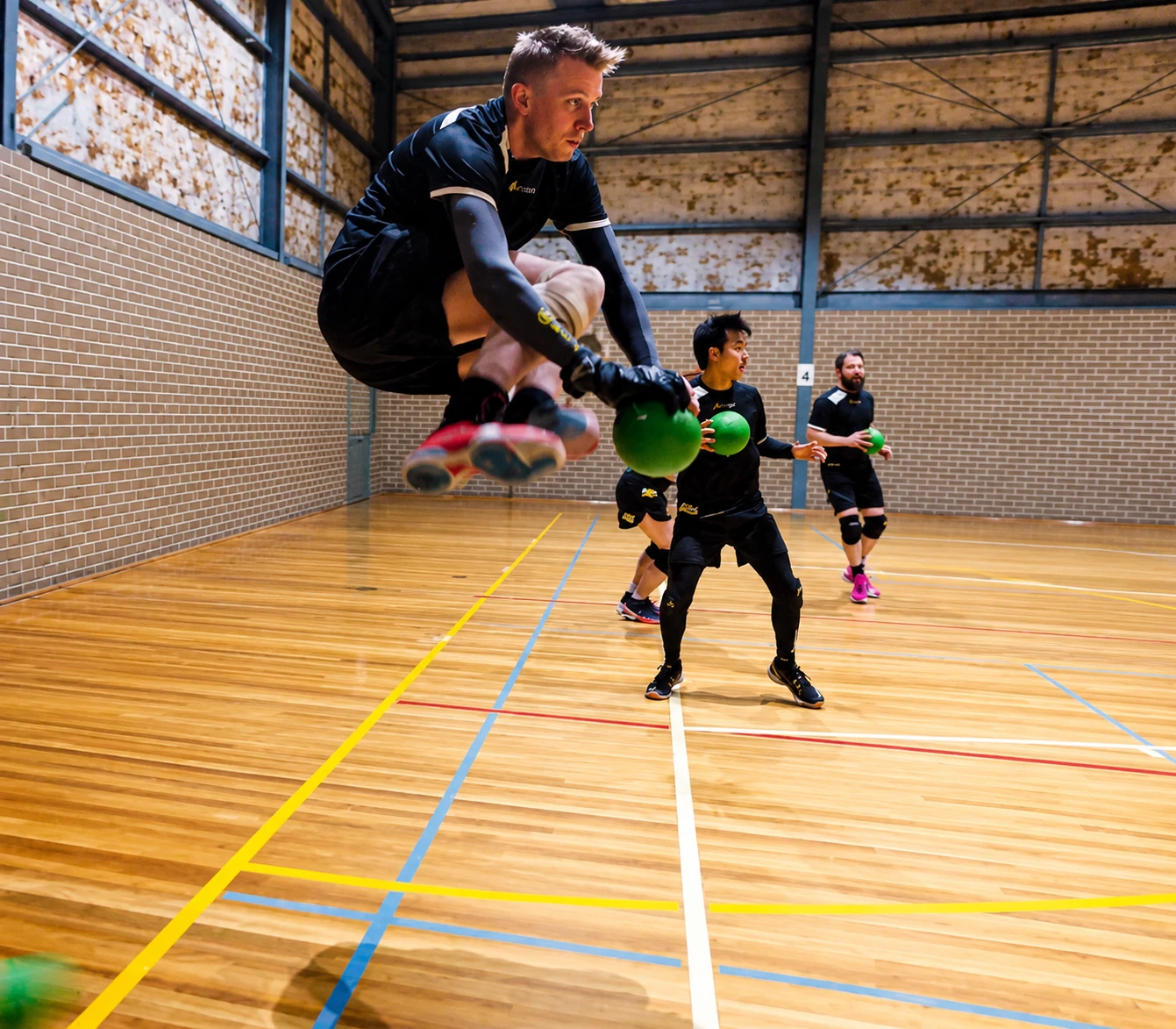 Melbourne Dodgeball jump