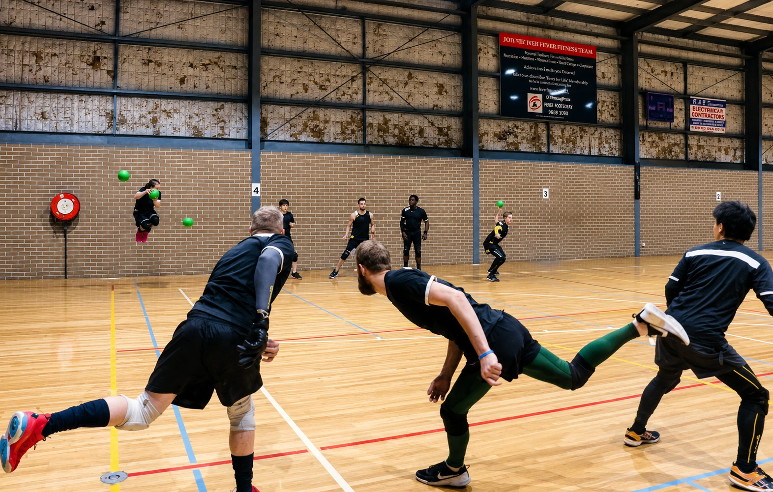 Melbourne Dodgeball throw